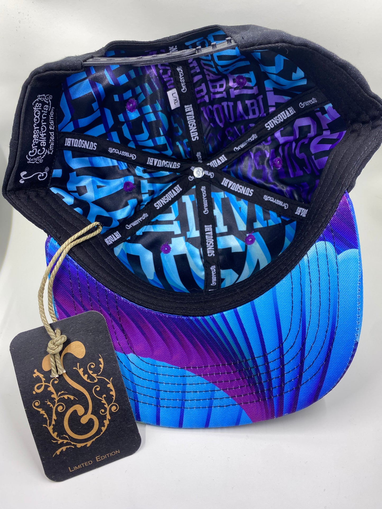 SunSquabi x Grassroots Flat Brim Snapback Hat