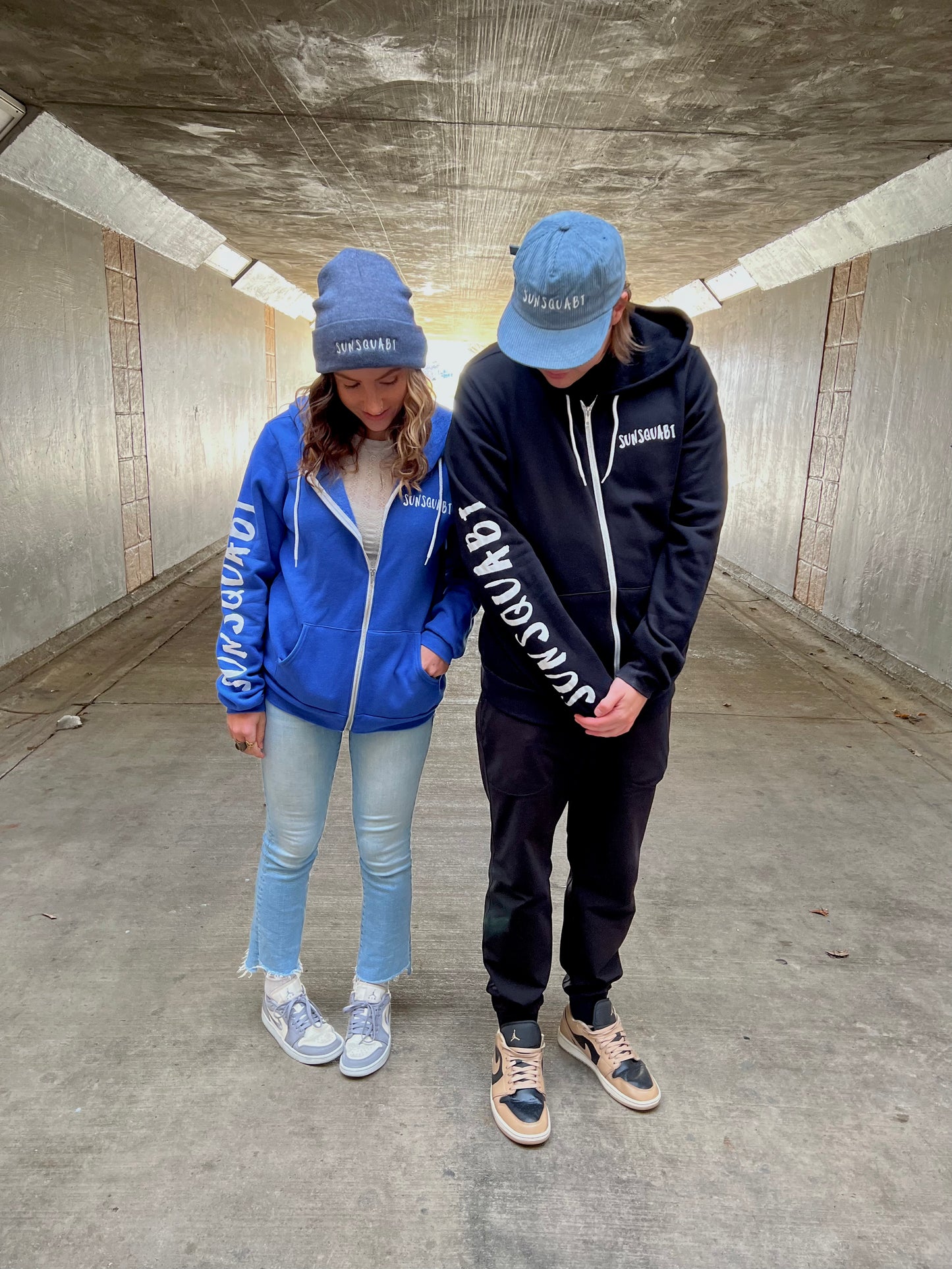 Zip Up Logo Hoodie