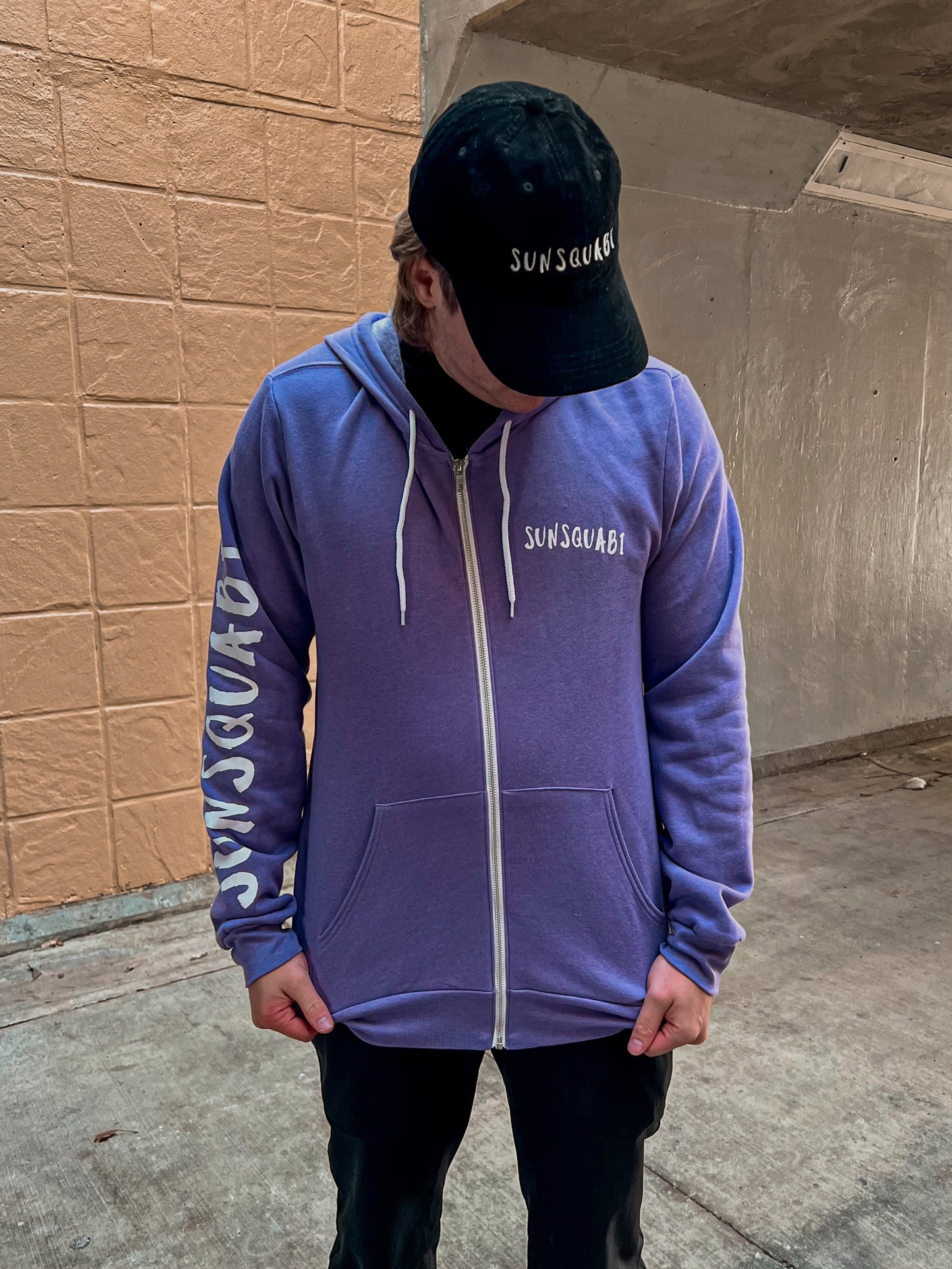 Zip Up Logo Hoodie