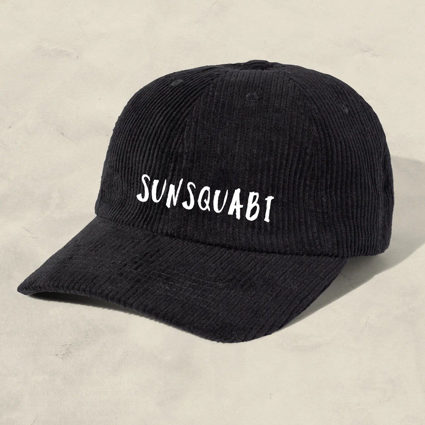 Corduroy Strap Back Logo Hat