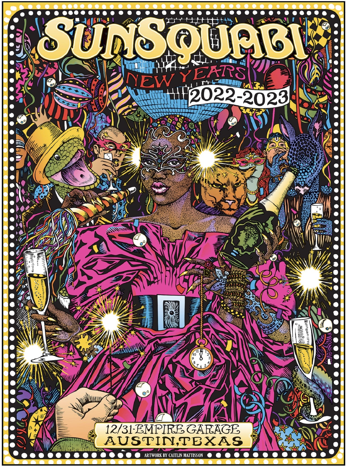 22-23 SunSquabi New Year's Eve Poster