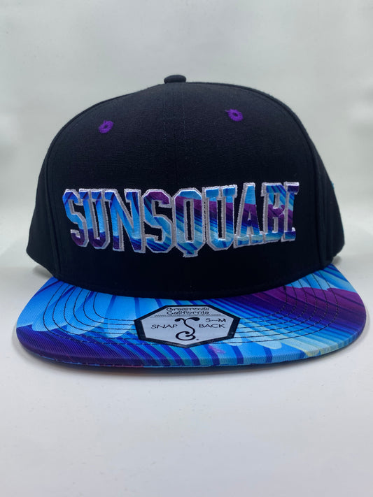SunSquabi x Grassroots Flat Brim Snapback Hat