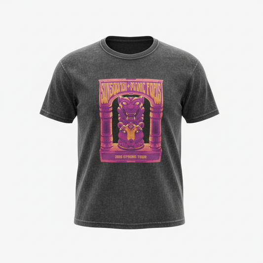 Spring '26 Tour T-Shirt - Black Marble Wash