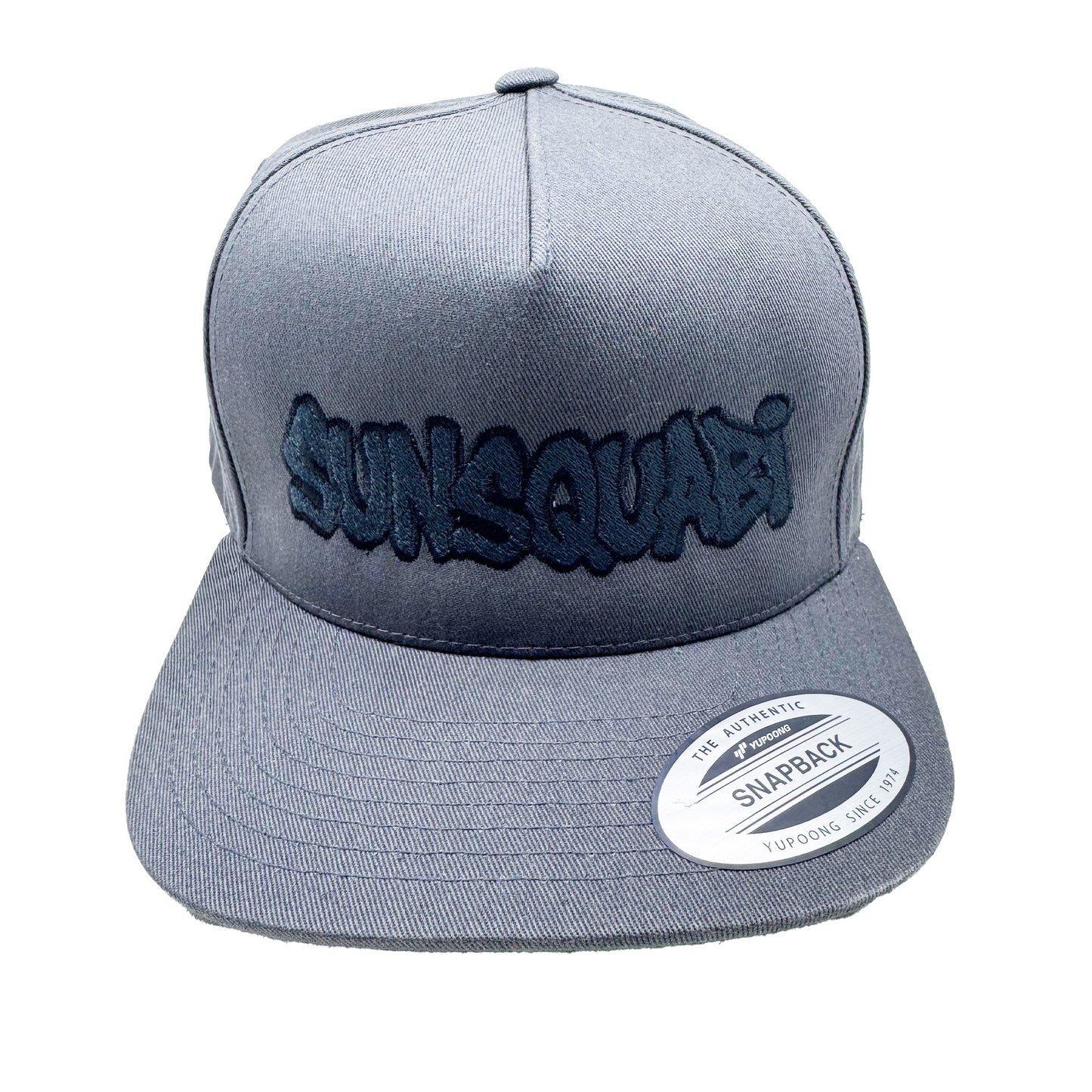 2025 SunSquabi Grey Flat Brim Snapback