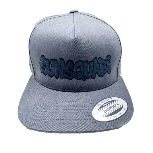 2025 SunSquabi Grey Flat Brim Snapback