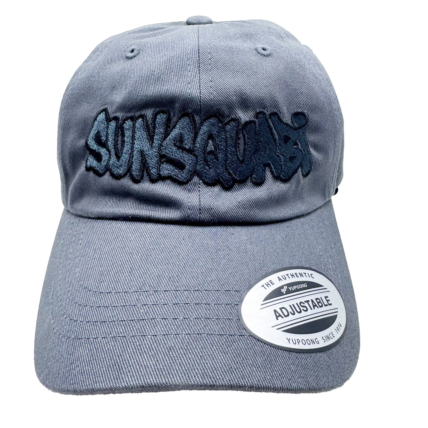 2025 SunSquabi Grey Strapback Dad Hat