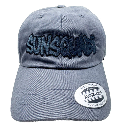 2025 SunSquabi Grey Strapback Dad Hat