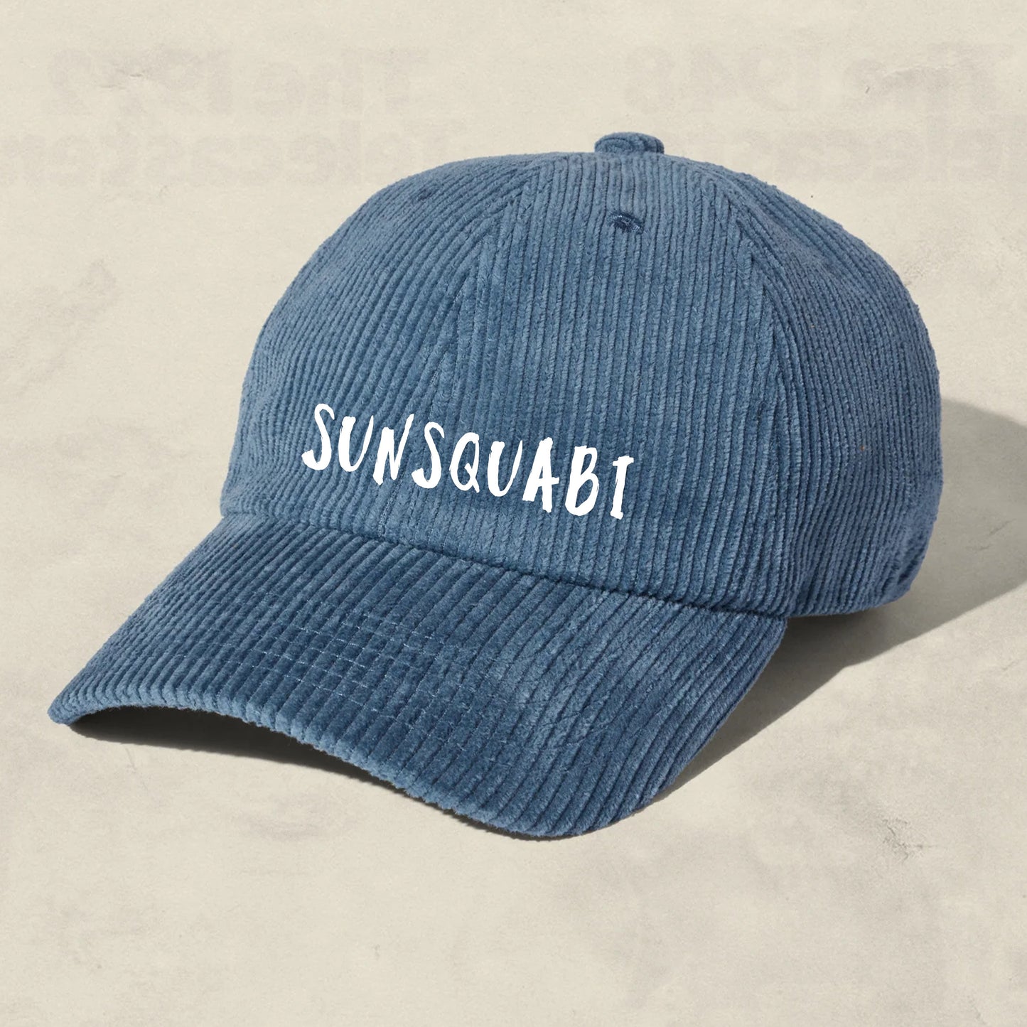 Corduroy Strap Back Logo Hat